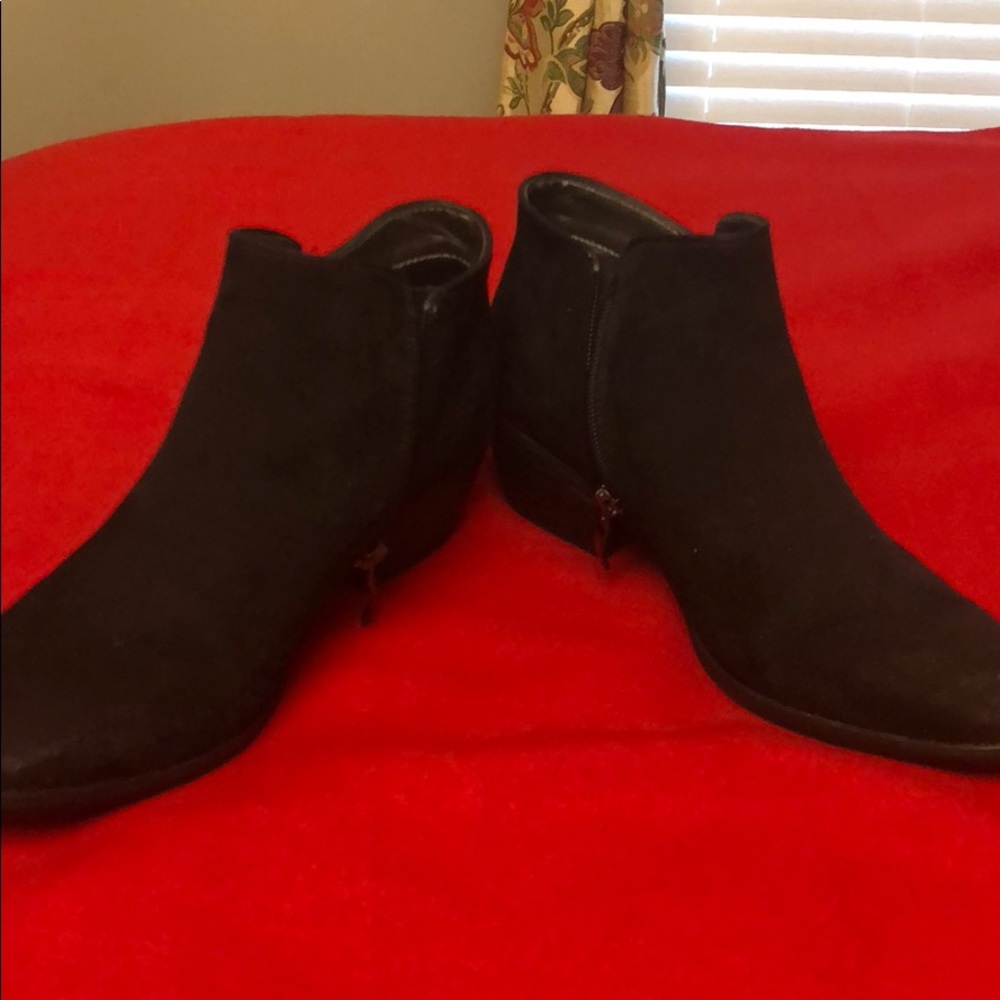 Black booties (worn once)